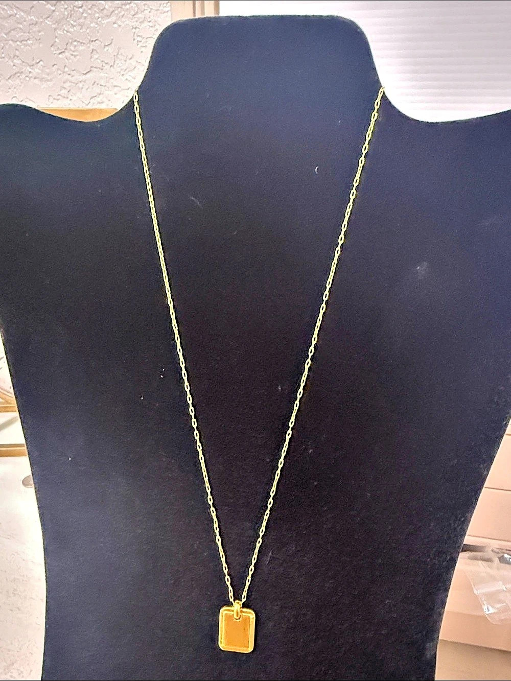 Madewell Rectangle Pendant Necklace